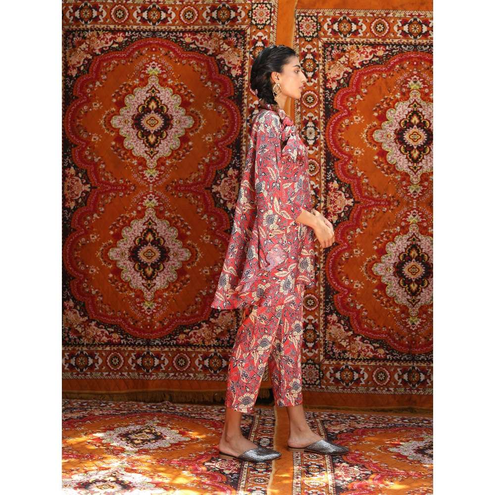 NORN Red Fez Capri Top