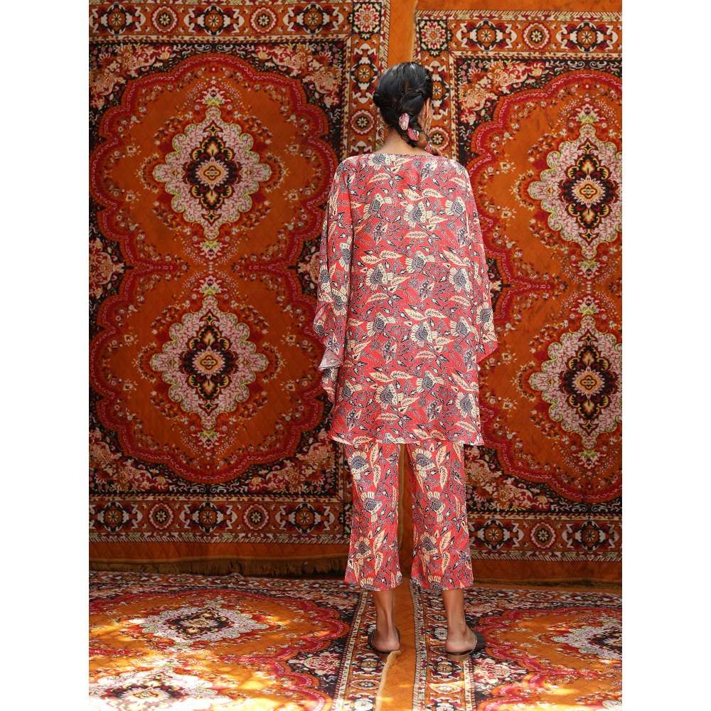 NORN Red Fez Capri Top