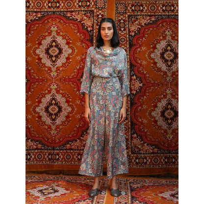 NORN Blue Atlas Cowl Top