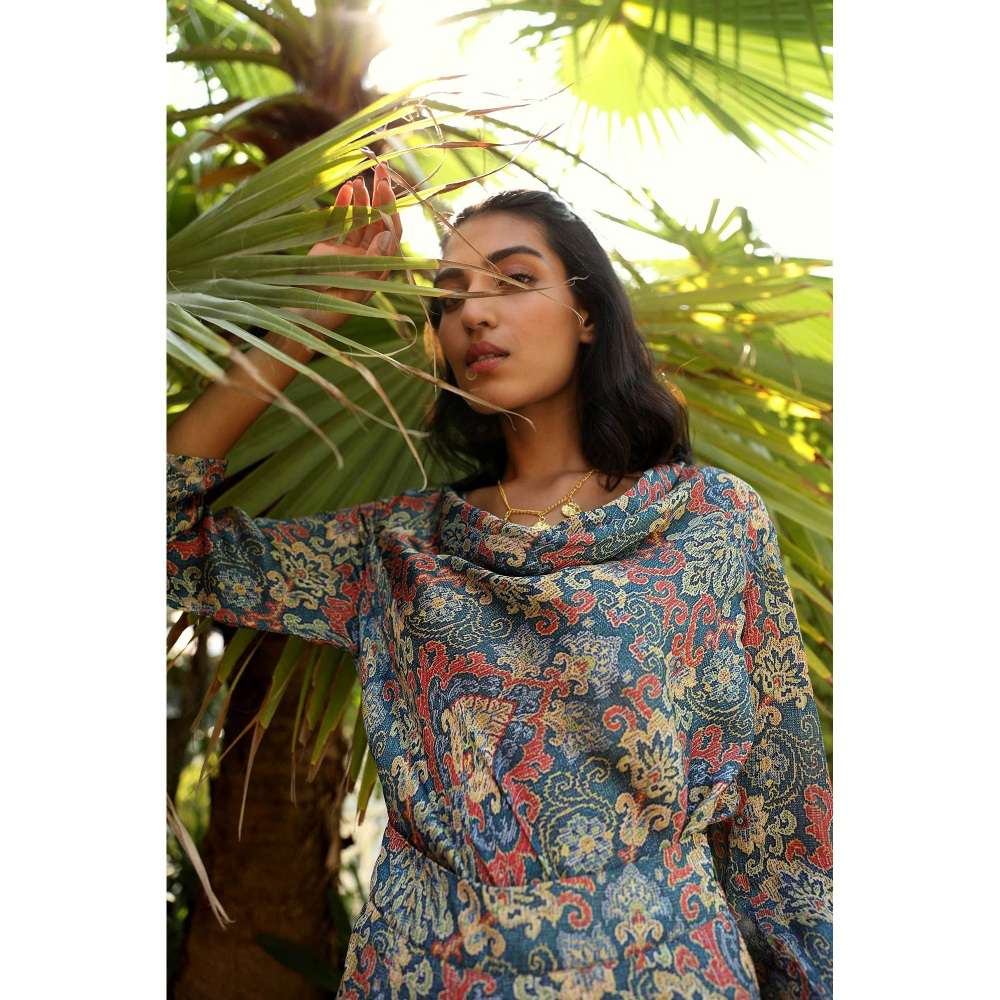 NORN Blue Atlas Cowl Top