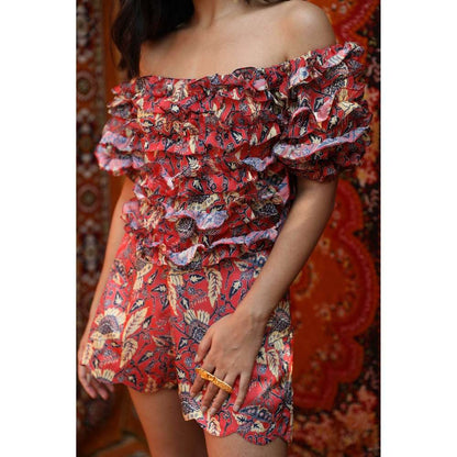 NORN Red Fez Groovy Top