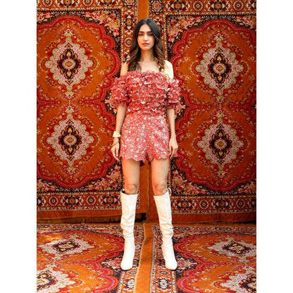 NORN Red Rabat Groovy Top