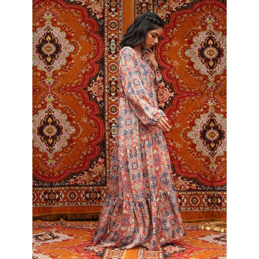 NORN Multi-Color Taza Havana Dress Ws