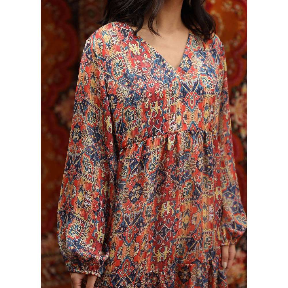 NORN Multi-Color Taza Havana Dress Ws