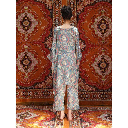 NORN Blue Atlas Short Kaftan Top