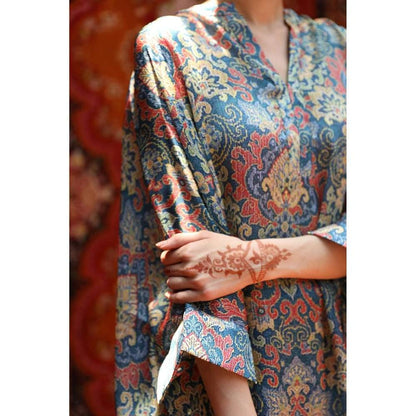 NORN Blue Atlas Short Kaftan Top