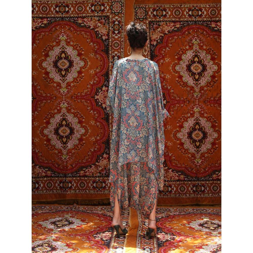 NORN Blue Atlas Short Kaftan Top