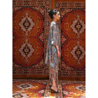 NORN Blue Atlas Short Kaftan Top