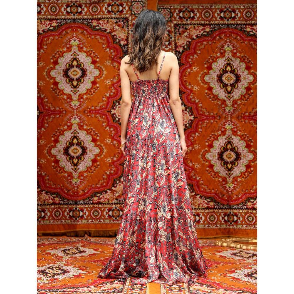 NORN Red Fez Strappy Dress