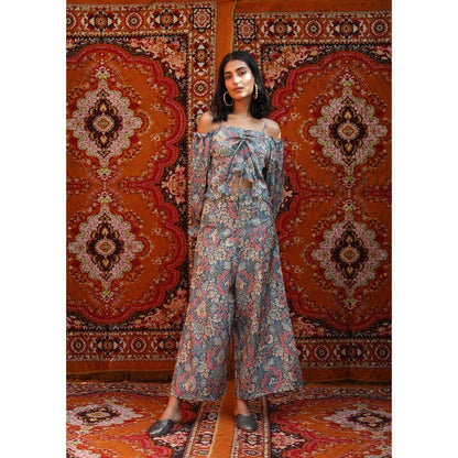 NORN Blue Atlas String Crop Top