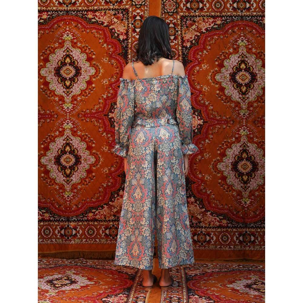 NORN Blue Atlas String Crop Top