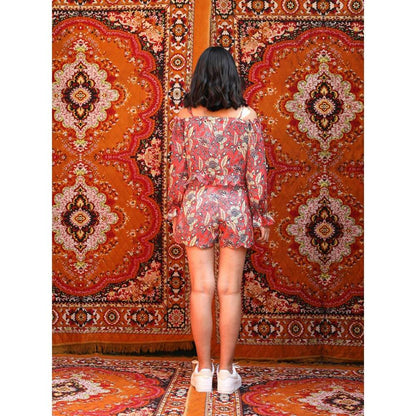 NORN Red Fez String Crop Top