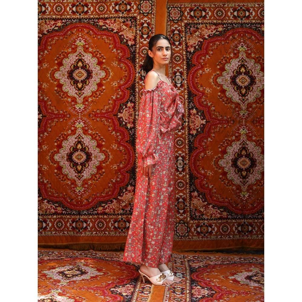 NORN Red Rabat String Top