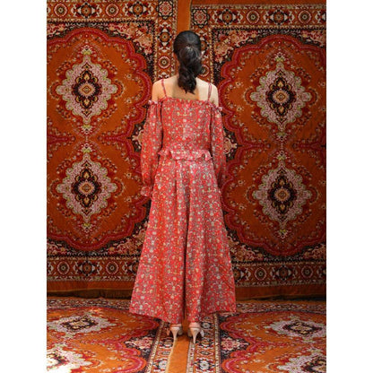 NORN Red Rabat String Top