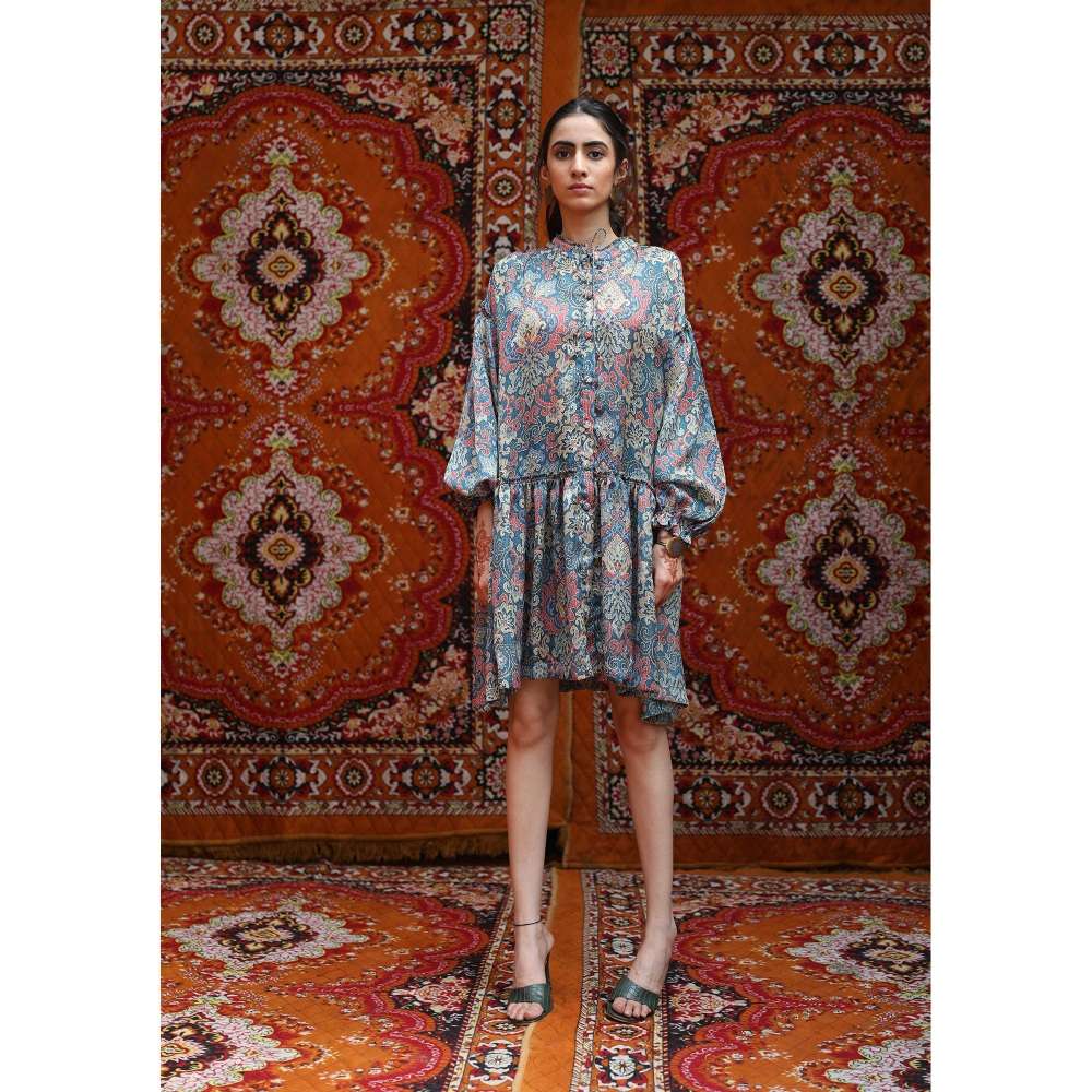 NORN Blue Atlas Talitha Dress