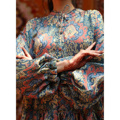 NORN Blue Atlas Talitha Dress