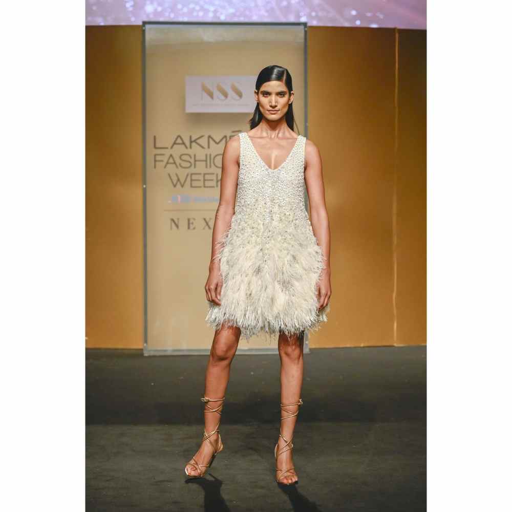 Not So Serious by Pallavi Mohan Verve Beaded Flapper Dress