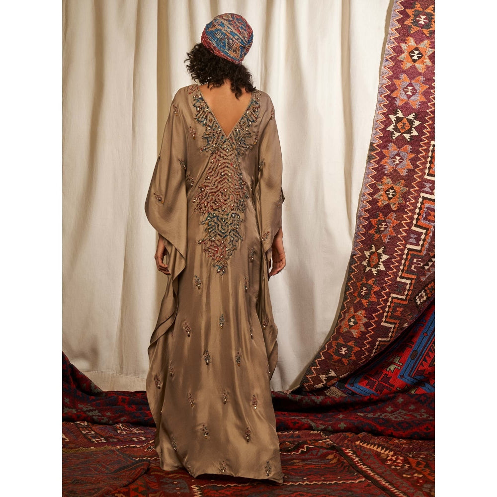NIKITA MHAISALKAR Brown Kaftan