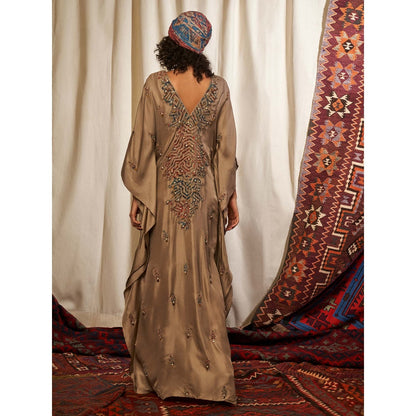 NIKITA MHAISALKAR Brown Kaftan