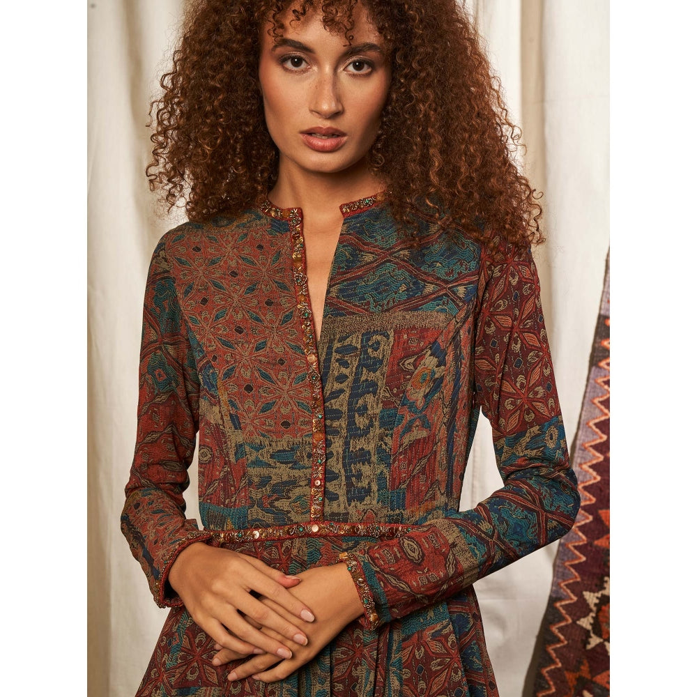 NIKITA MHAISALKAR Multi Colour Anarkali Set (Set of 2)