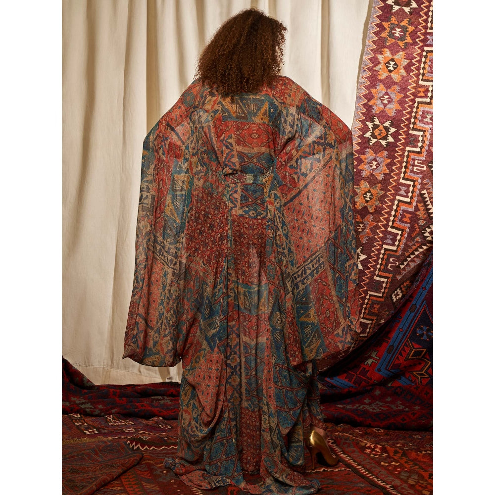 NIKITA MHAISALKAR Multi Colour Kaftan (Set of 2)