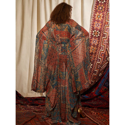 NIKITA MHAISALKAR Multi Colour Kaftan (Set of 2)