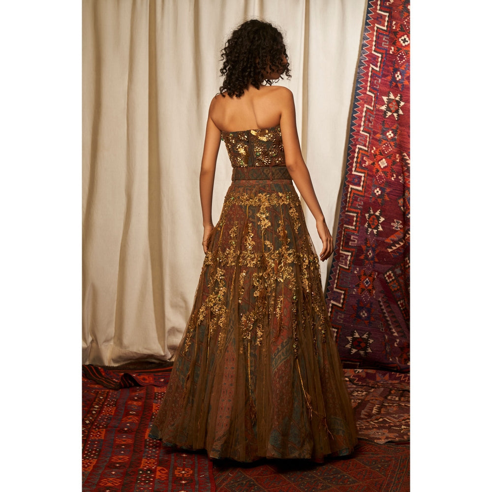 NIKITA MHAISALKAR Multicolour Lehenga (Set of 3)