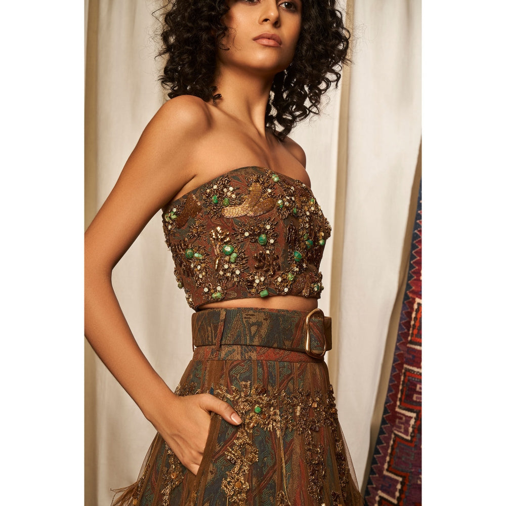 NIKITA MHAISALKAR Multicolour Lehenga (Set of 3)