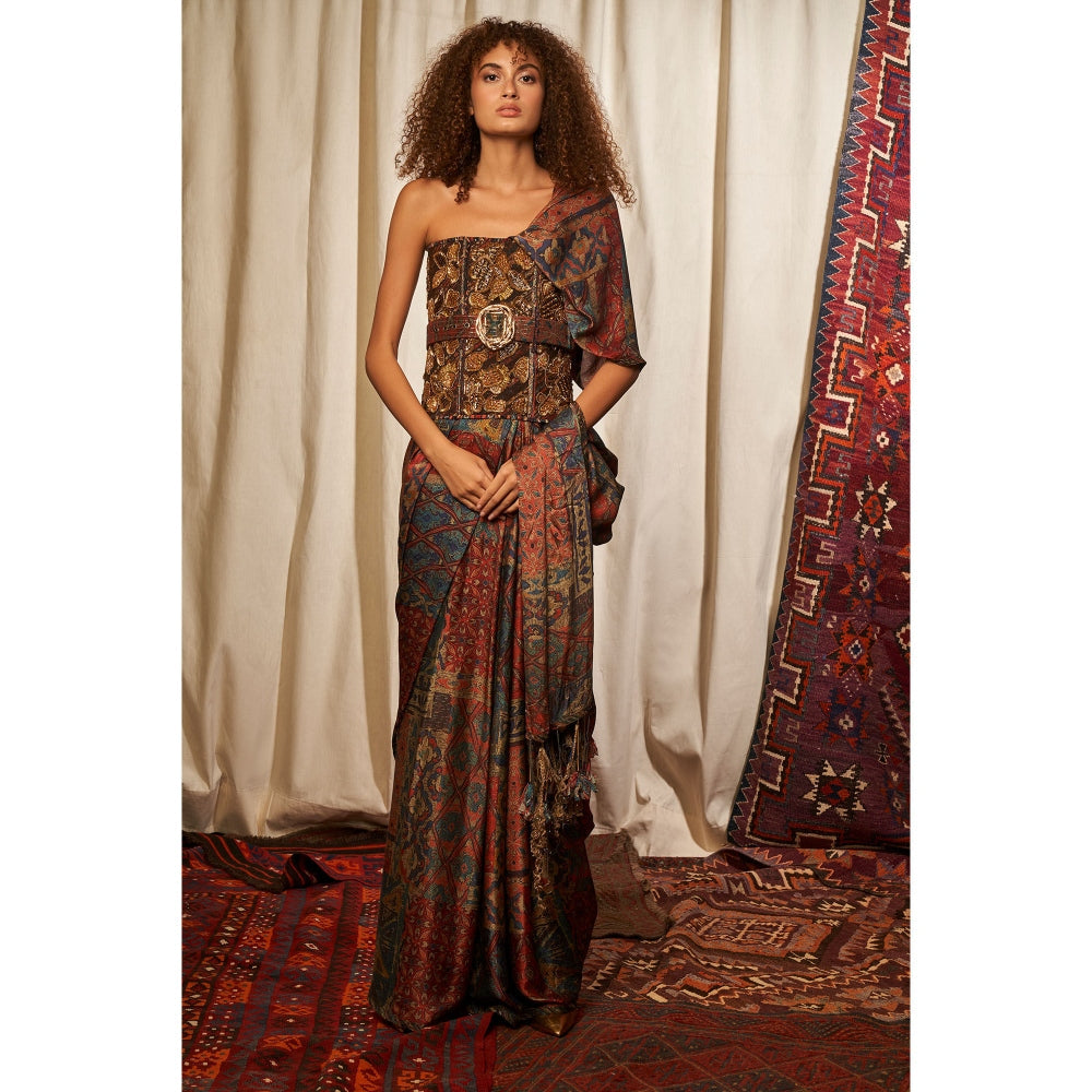 NIKITA MHAISALKAR Multicolour Corset (Set of 2)