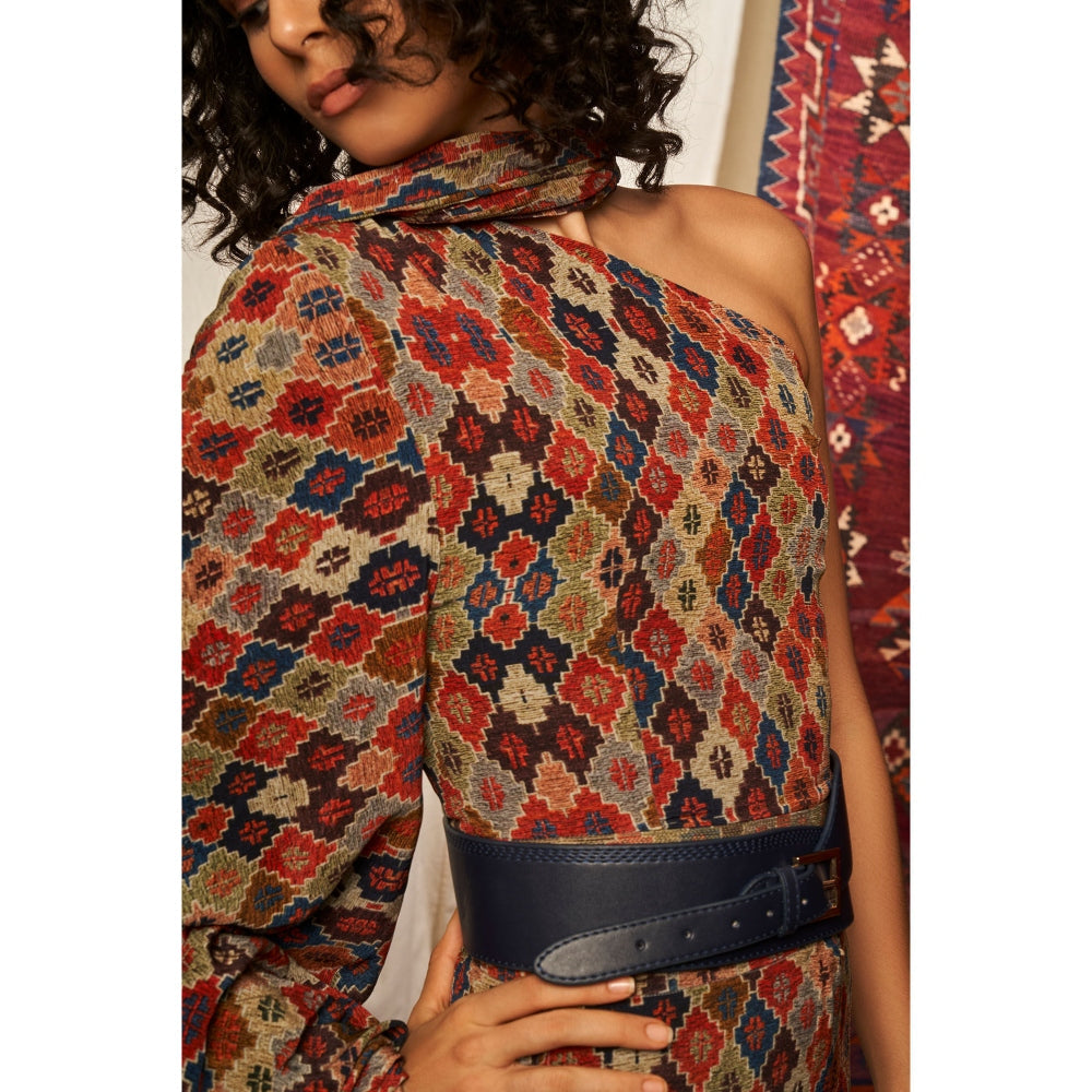 NIKITA MHAISALKAR Multicolour Pant Saree