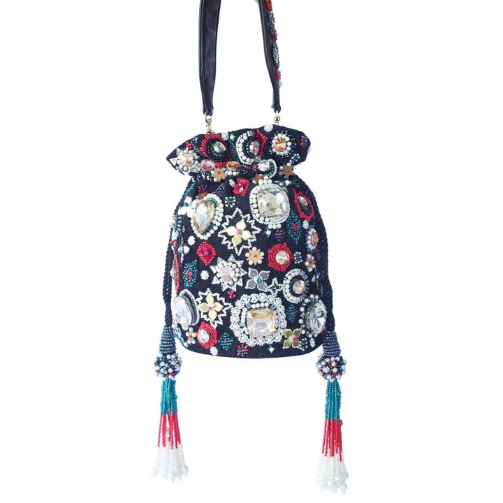 Adora By Ankita Multi-Color Aztec Stone Bag