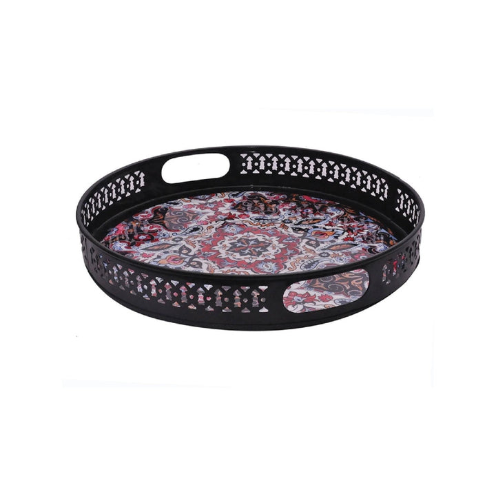 Assemblage Moroccan Round Tray (Pack Of 2)