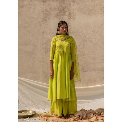 Baise Gaba Green Divija Dupatta Baise Gaba Green Divija Dupatta