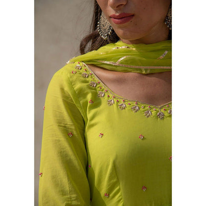 Baise Gaba Green Divija Dupatta Baise Gaba Green Divija Dupatta