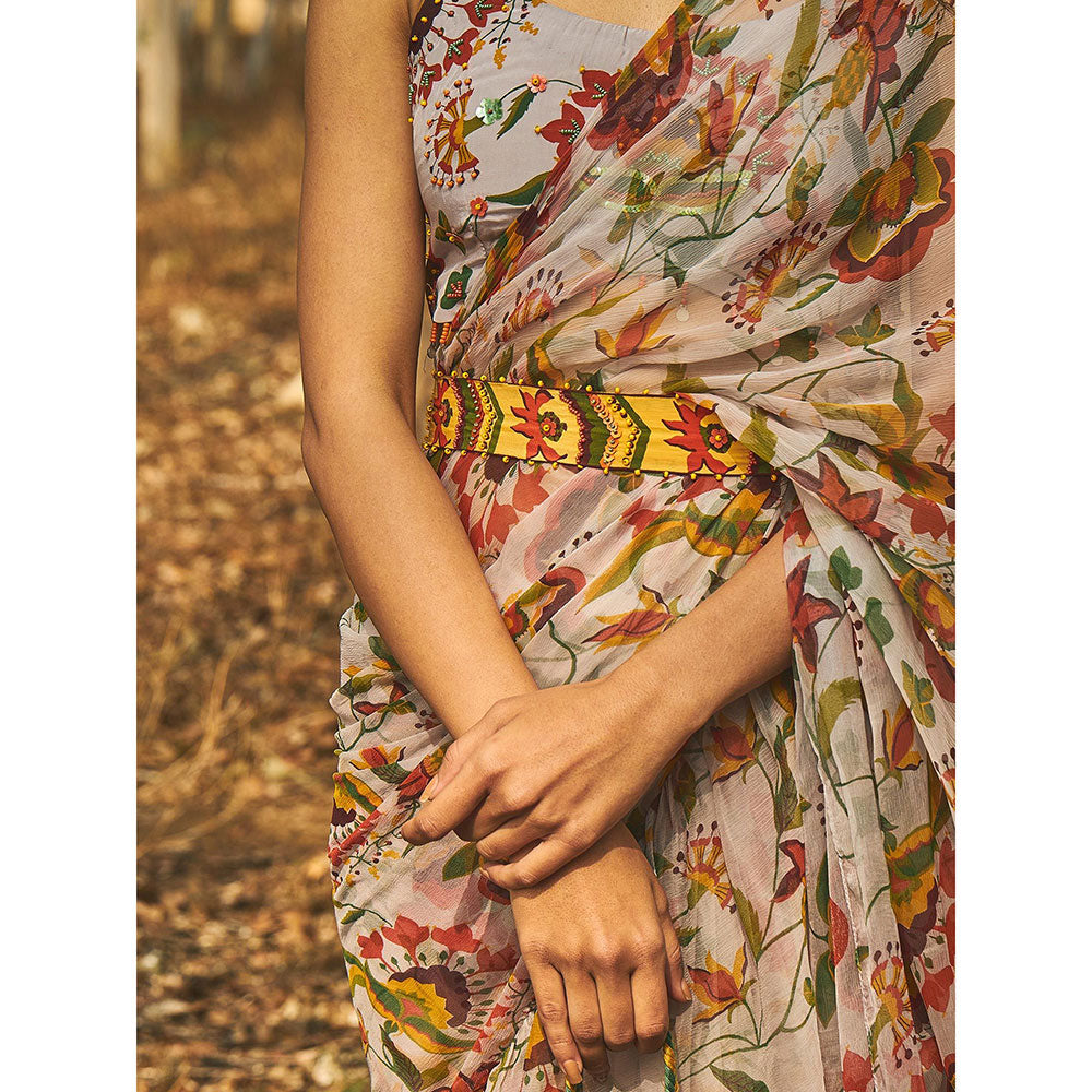 Baise Gaba Yellow Snowdrop Belt Baise Gaba Yellow Embroidered Belt