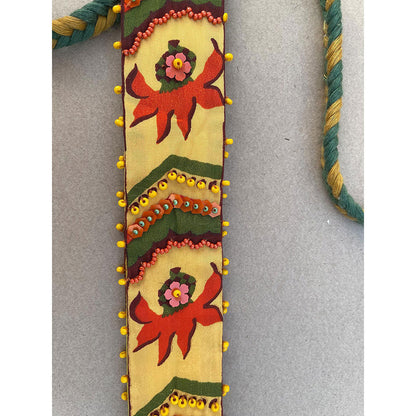 Baise Gaba Yellow Snowdrop Belt Baise Gaba Yellow Embroidered Belt
