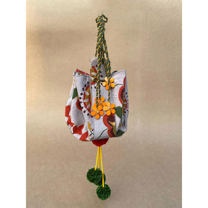 Baise Gaba Potli Grey Baise Gaba Grey Embroidered Potli