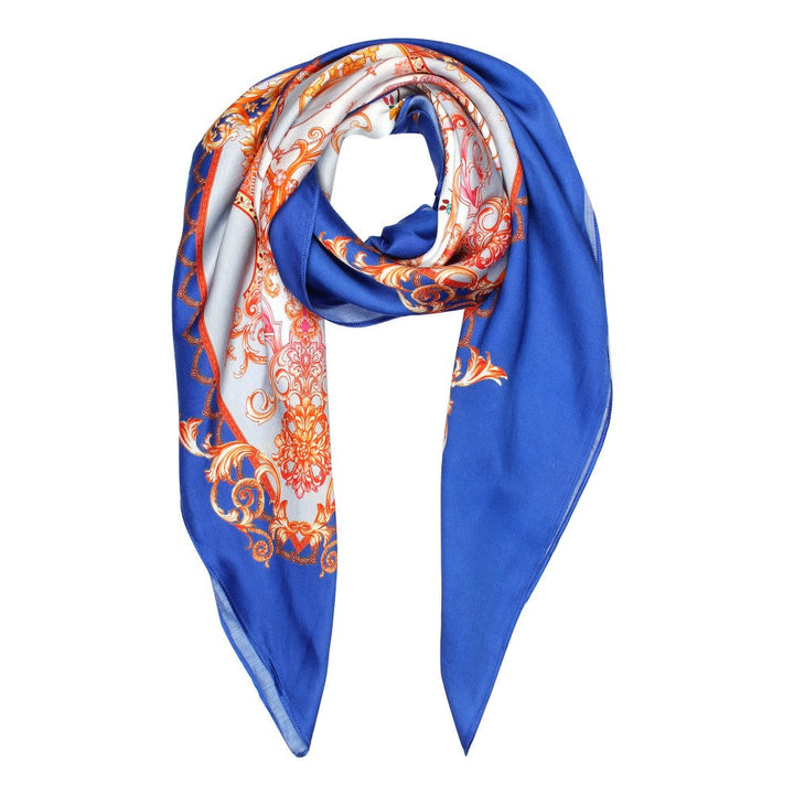 Modarta By Kamakshi Emperor Designer Patterned Silk Headscarf