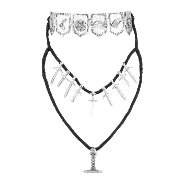 Masaba The Tale Of Seven Kingdoms Layered Silver Necklace