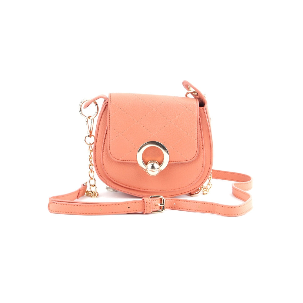 Odette Orange Solid Sling Bag