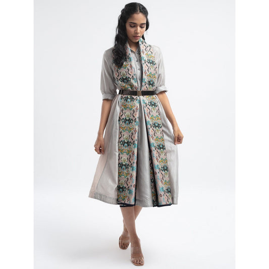 PS Accessories by Payal Singhal Payal Singhal Pink Ikat Love Scarf With Pink Piping