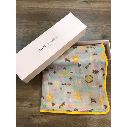 PS Accessories by Payal Singhal Payal Singhal Purple Printed Scarf