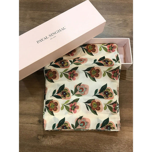 PS Accessories by Payal Singhal Payal Singhal Cream Printed Scarf