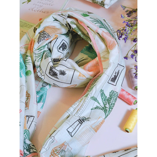 PS Accessories by Payal Singhal Payal Singhal White Printed Scarf