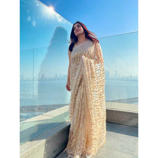 RAISHAA Gold The Golden Girl Saree