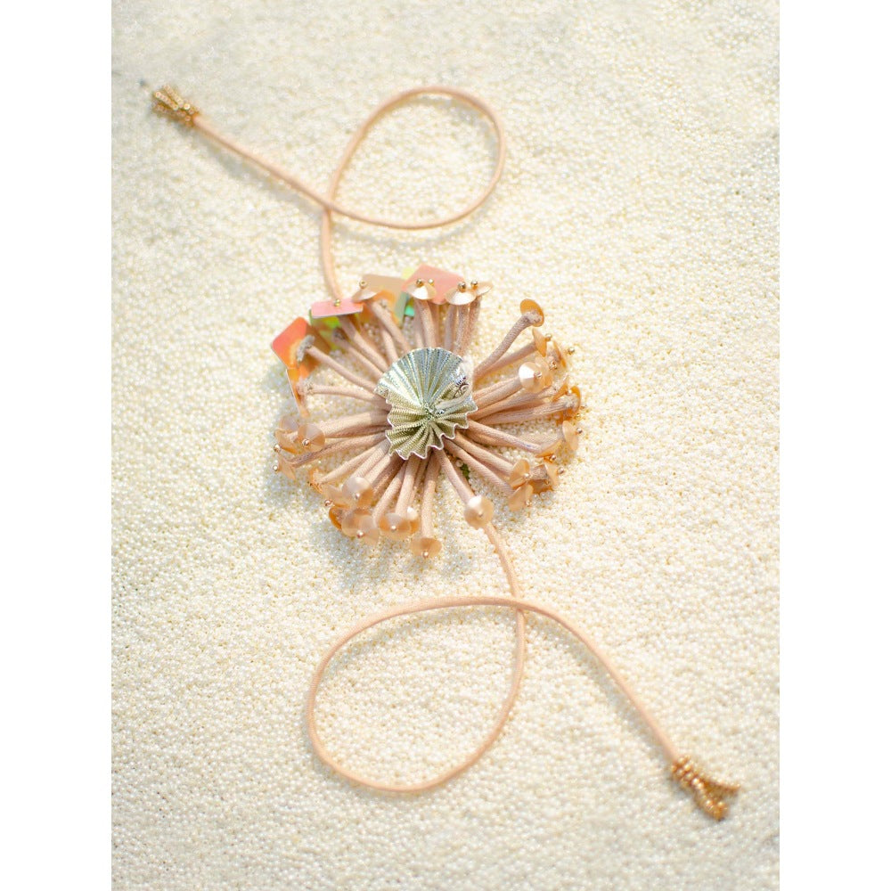 Saksham & Neharicka Blush Sequin 3D Rakhi