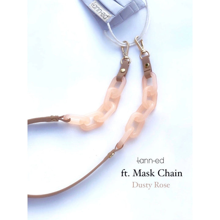 Tann-ed Pink 3 Ply Mask with chain (Set of 2)