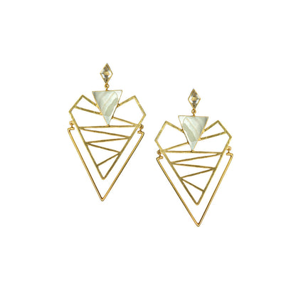 VARNIKA ARORA Quseer White Earrings
