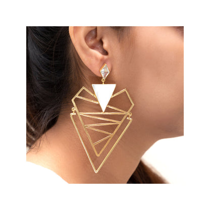 VARNIKA ARORA Quseer White Earrings