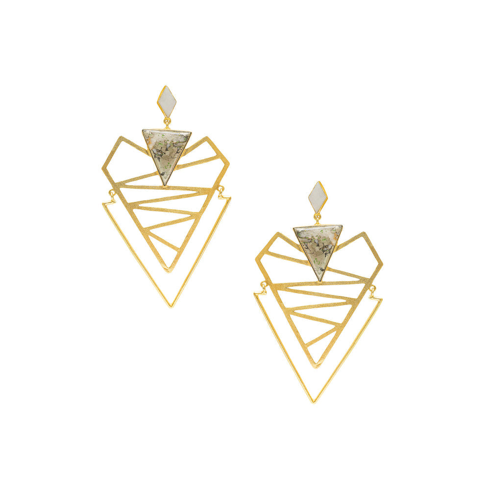 VARNIKA ARORA Quseer Grey Earrings